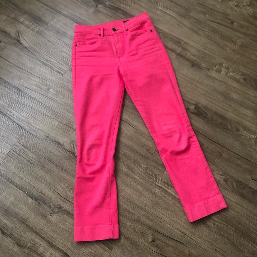 💗Rag + Bone💗 Hot Pink Ankle Crop Jean EUC